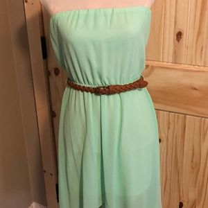 Strapless Dress NWOT Small w/belt